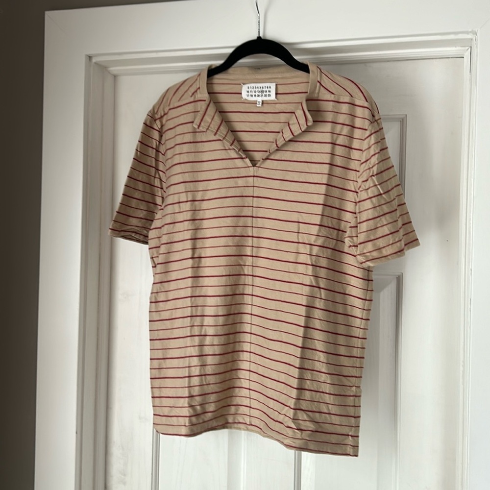 Maison Martin Margiela Collarless Polo Shirt